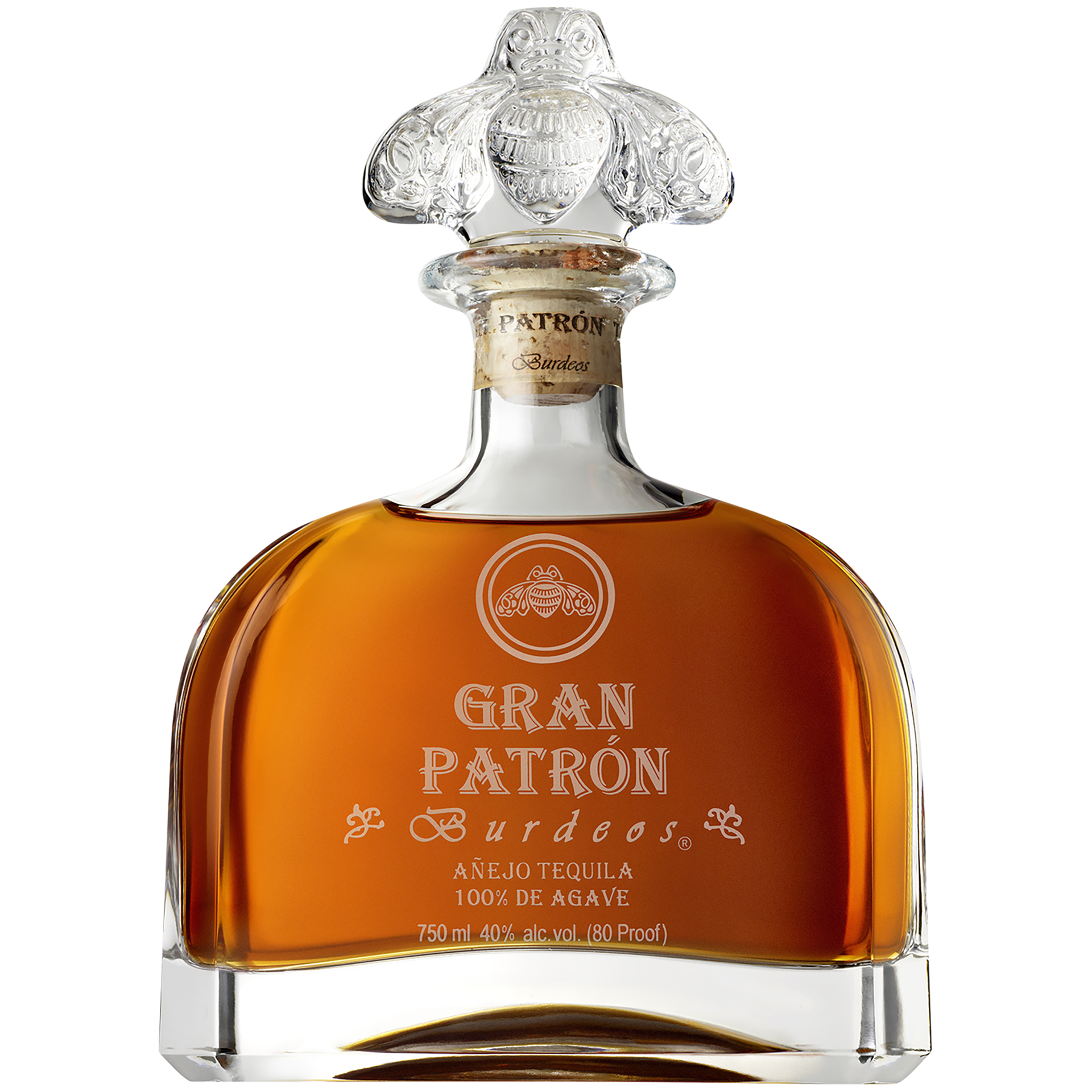 slide 1 of 5, Patrón Gran Patron Burdeos Tequila 40% 75Cl/750Ml, 750 ml