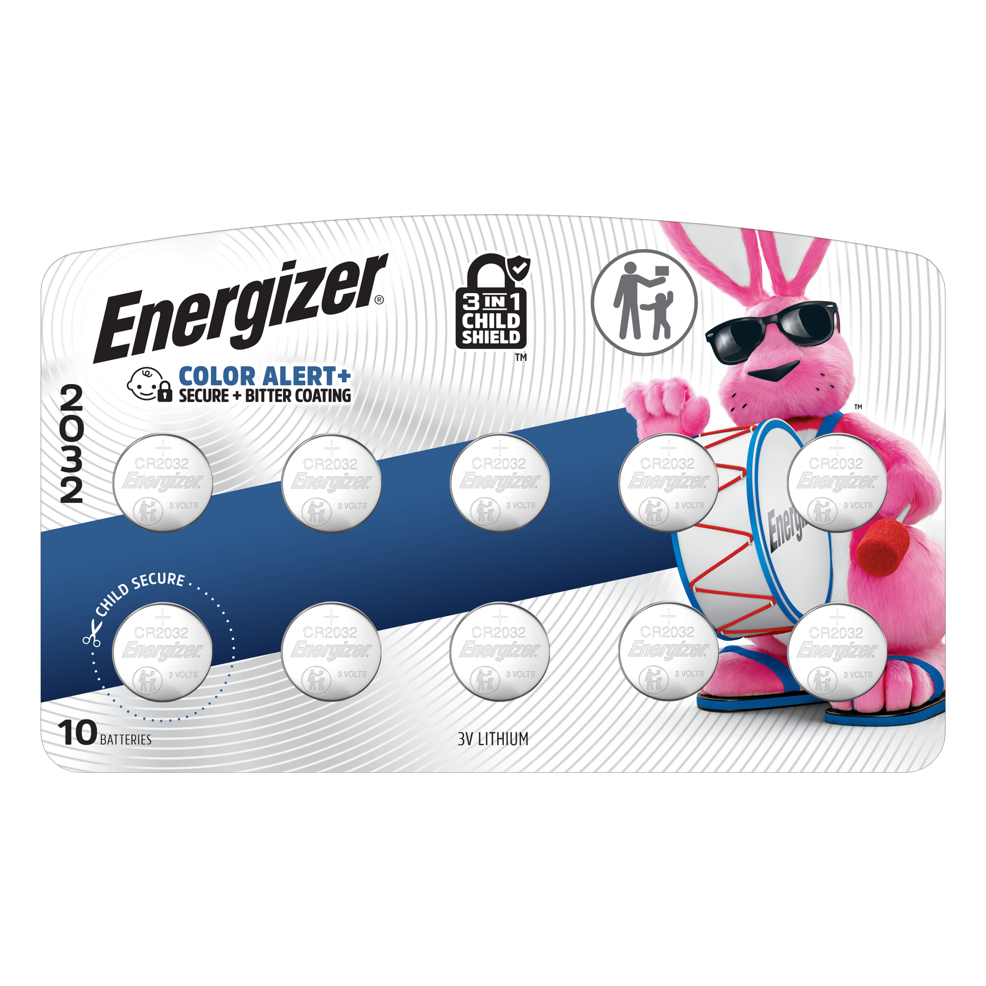 slide 1 of 6, Energizer 2032 Batteries (10 Pack), 3V Lithium Coin Batteries, 10 ct