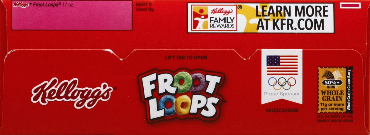 slide 5 of 5, Froot Loops Breakfast Cereal, 17 oz