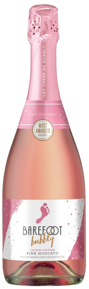 slide 1 of 4, Barefoot Bubbly Pink Moscato, 750 ml