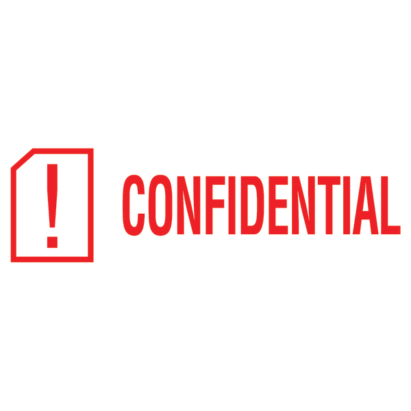 slide 3 of 4, ACCU-STAMP2 Confidential Stamp, Red, 1 ct