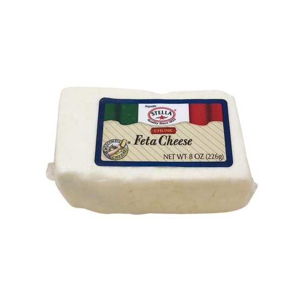 slide 1 of 1, Stella Feta Cheese Chunk, 8 oz