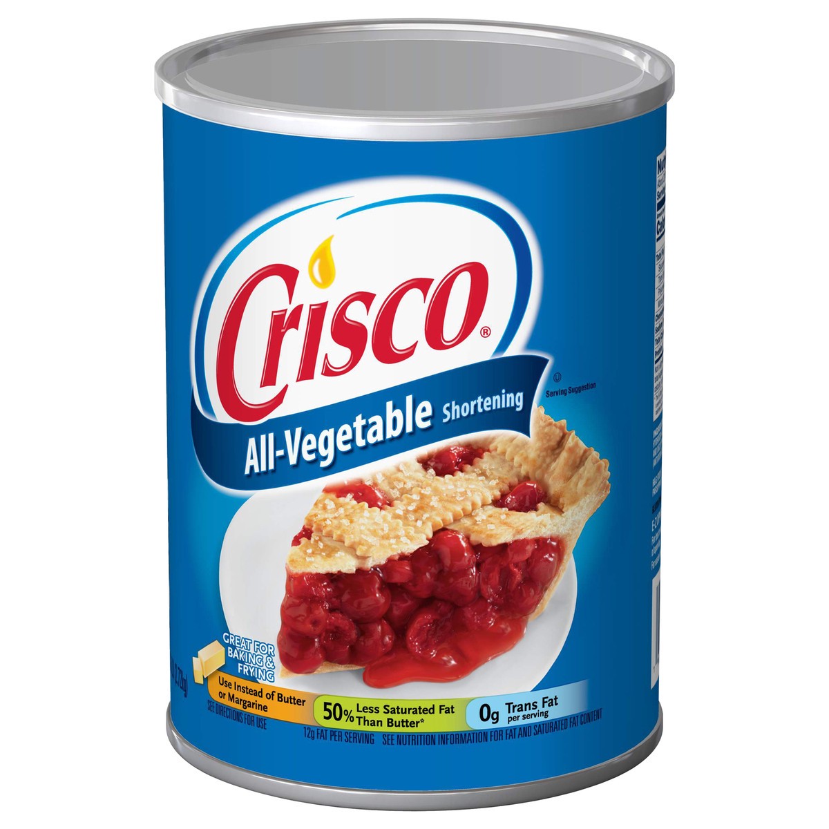 slide 8 of 12, Crisco All Vegetable Shortening, 96 oz, 6 lb