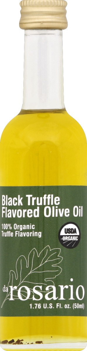 slide 2 of 2, Da Rosario Olive Oil, Black Truffle Flavored, Organic, 1.76 oz