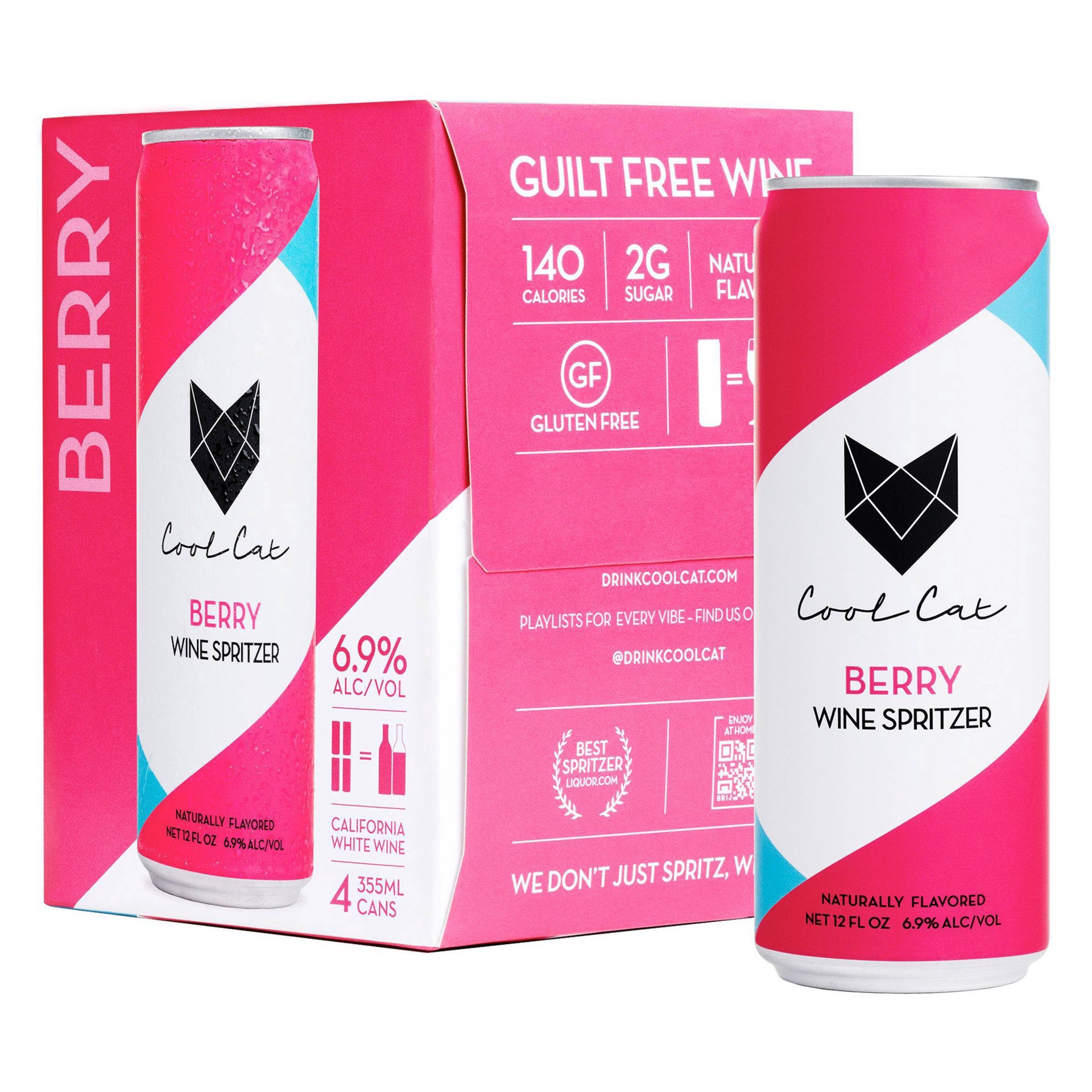 slide 6 of 7, Cool Cat Berry Wine Spritzer, 350 ml