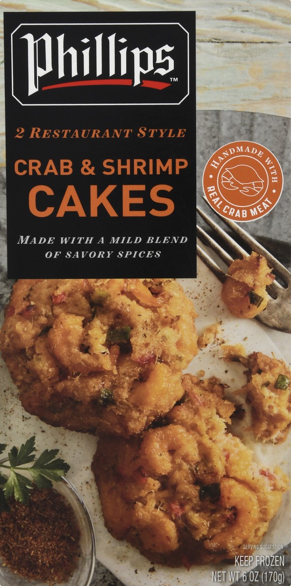 slide 6 of 12, Philips Restaurant Style Crab & Shrimp Cakes 2 oz, 2 oz