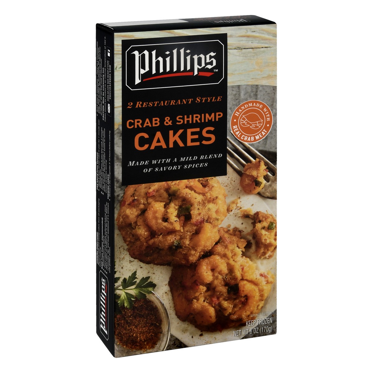 slide 9 of 12, Philips Restaurant Style Crab & Shrimp Cakes 2 oz, 2 oz