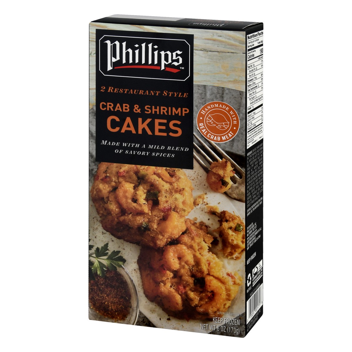 slide 3 of 12, Philips Restaurant Style Crab & Shrimp Cakes 2 oz, 2 oz