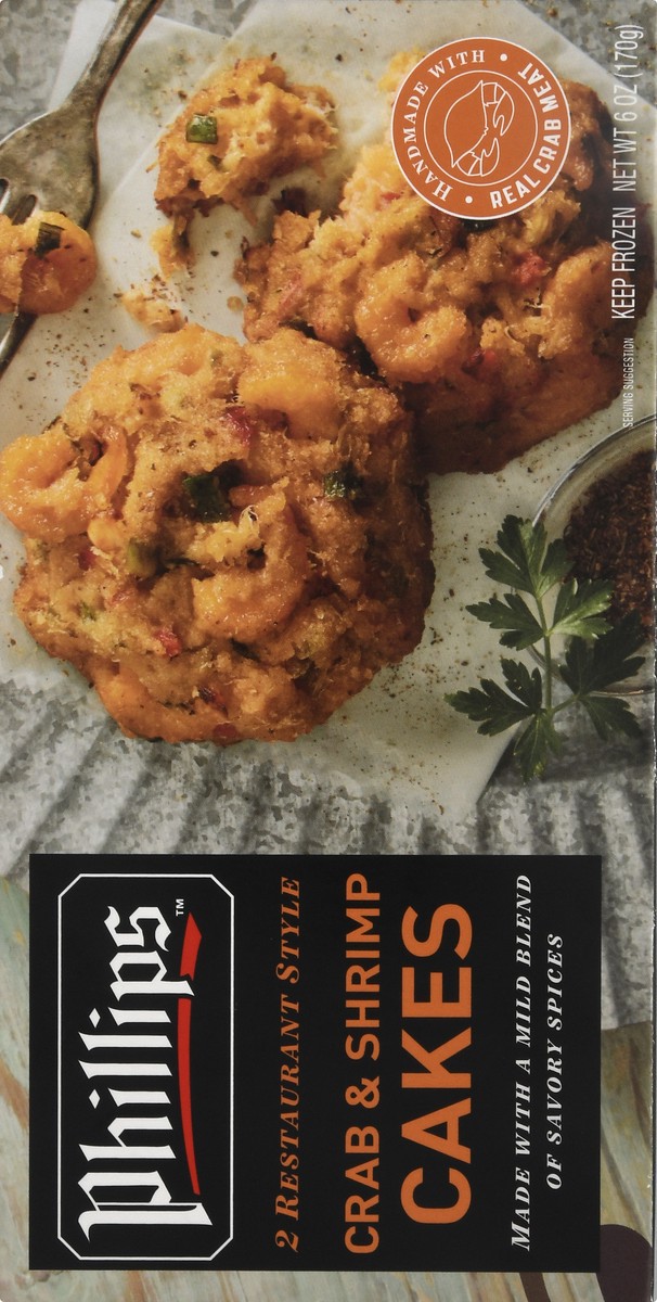 slide 12 of 12, Philips Restaurant Style Crab & Shrimp Cakes 2 oz, 2 oz