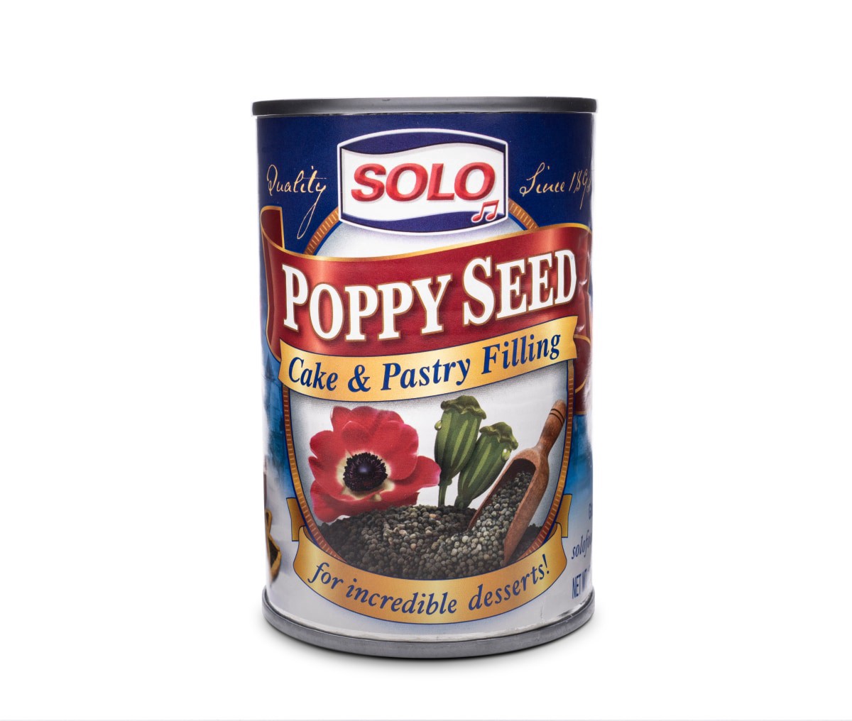 slide 1 of 5, Solo Poppy Seed Cake & Pastry Filling 12.5 oz, 12.5 oz