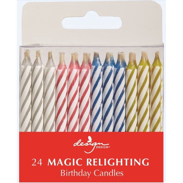 slide 1 of 1, Unique Industries Pink Magic Candle, 10 CT, 1 ct