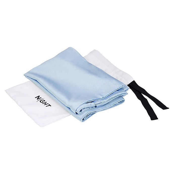 slide 2 of 6, NIGHT TriSilk Mulberry Silk King Pillowcase - Light Blue, 1 ct