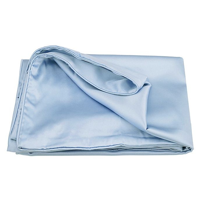 slide 4 of 6, NIGHT TriSilk Mulberry Silk King Pillowcase - Light Blue, 1 ct