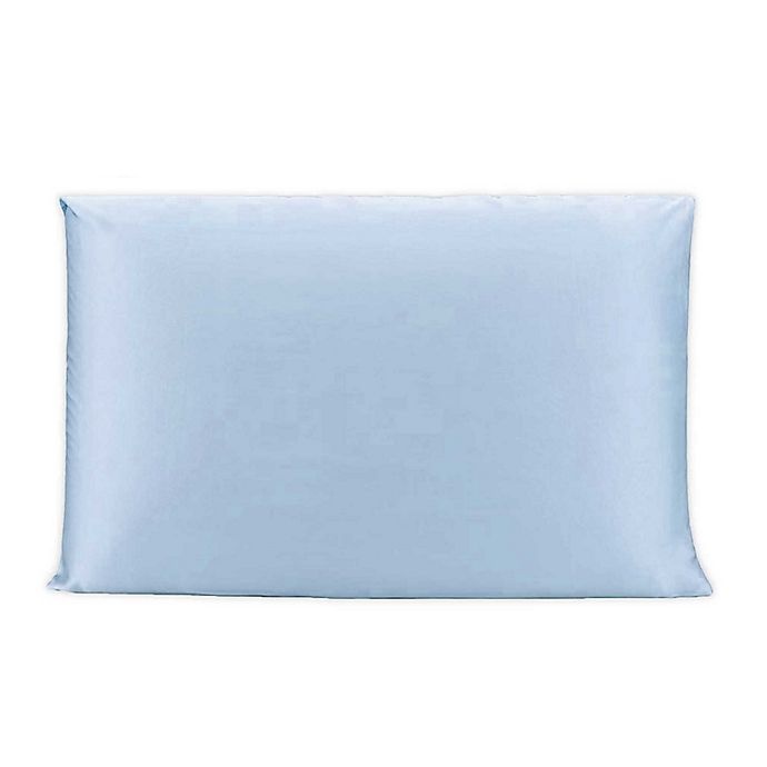 slide 1 of 6, NIGHT TriSilk Mulberry Silk King Pillowcase - Light Blue, 1 ct