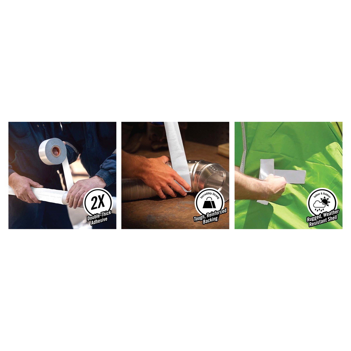 slide 3 of 13, Gorilla Tough & Wide White Tape 25yd, 25 yd