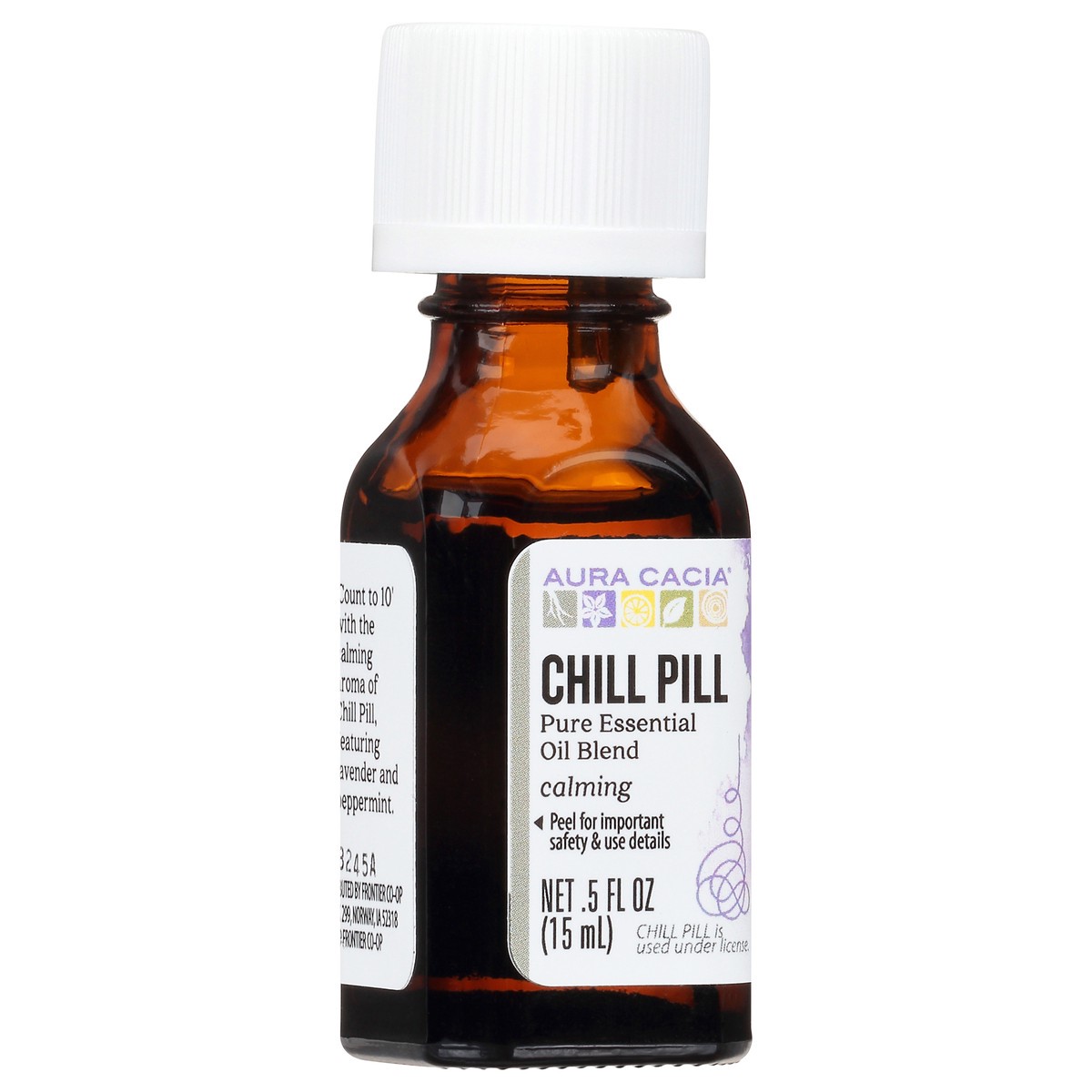 slide 8 of 9, Aura Cacia Ess Sol Chill Pill, 0.5 fl oz