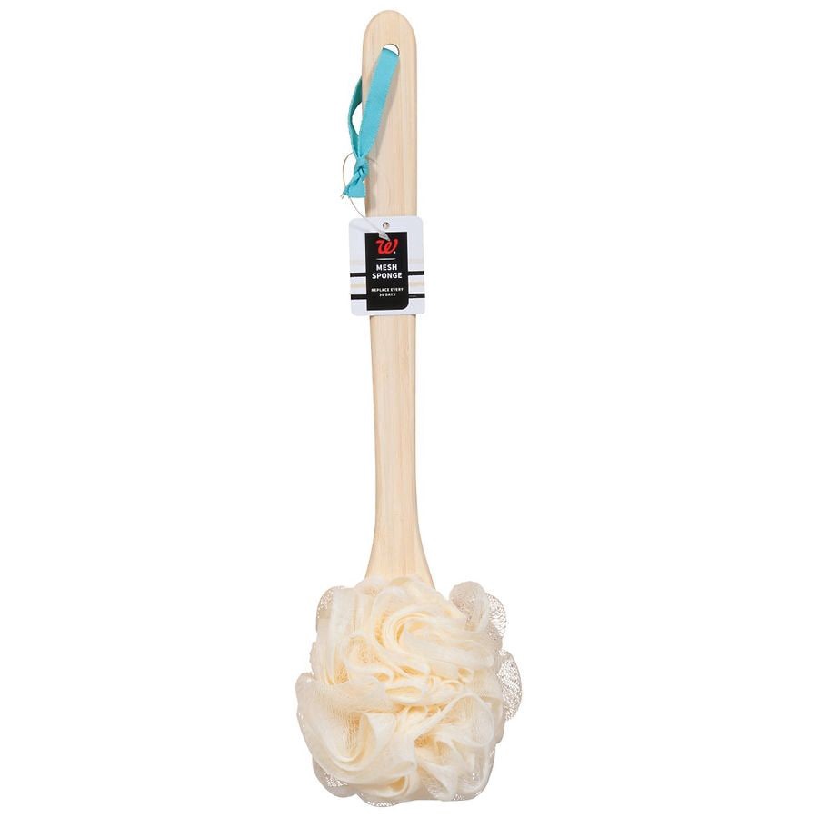slide 1 of 2, Walgreens Bath Loofah with Handle, 1 ct