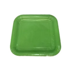 Premier Stylz Lime Green Square Plates