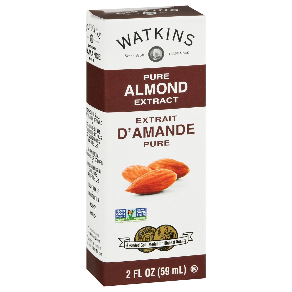 slide 1 of 1, J.R. Watkins Pure Almond Extract, 2 oz