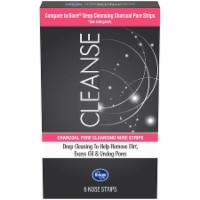 slide 1 of 1, Kroger Cleanse Charcoal Pore Cleansing Nose Strips, 6 ct