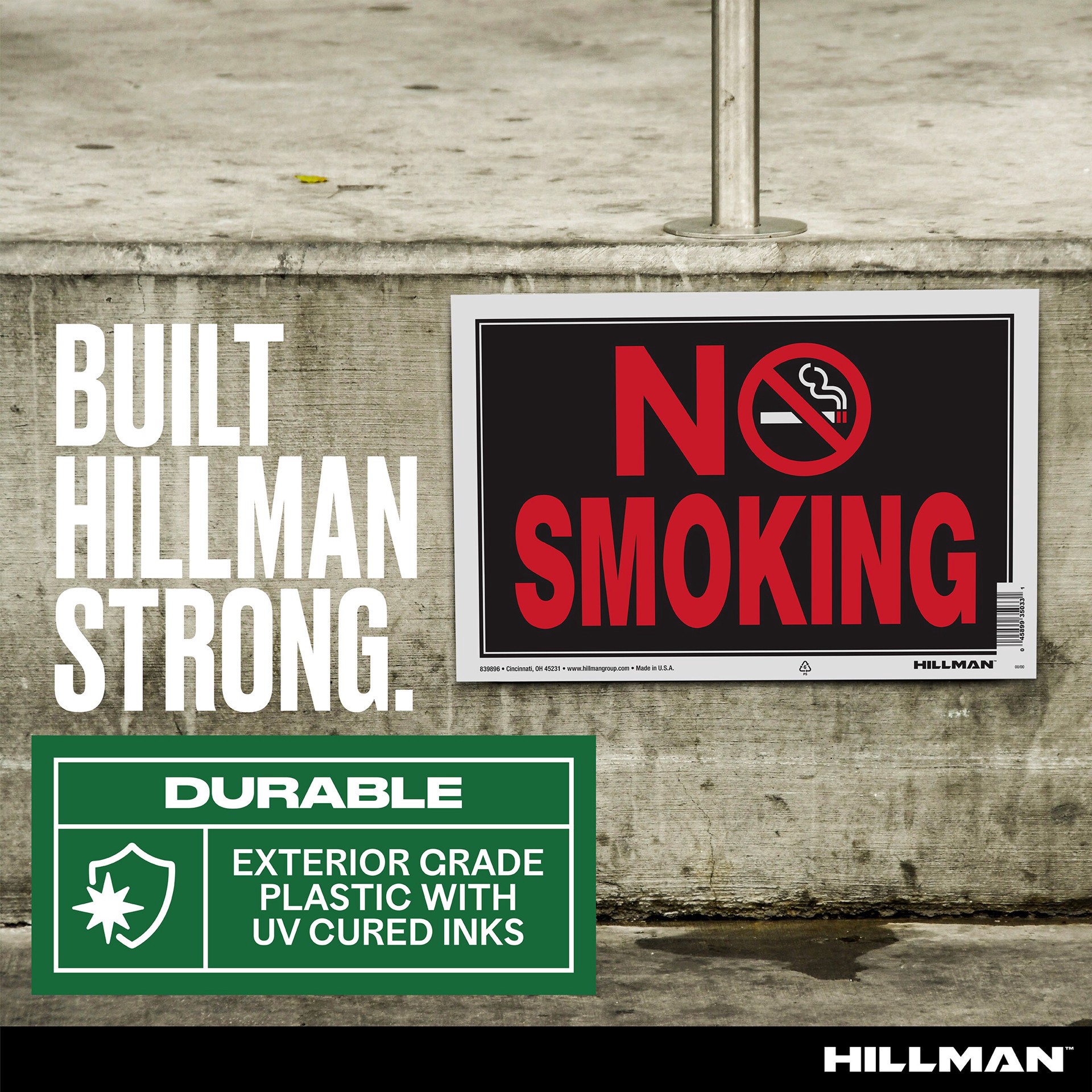 slide 5 of 6, No Smoking Sign 8X12, 1 ct