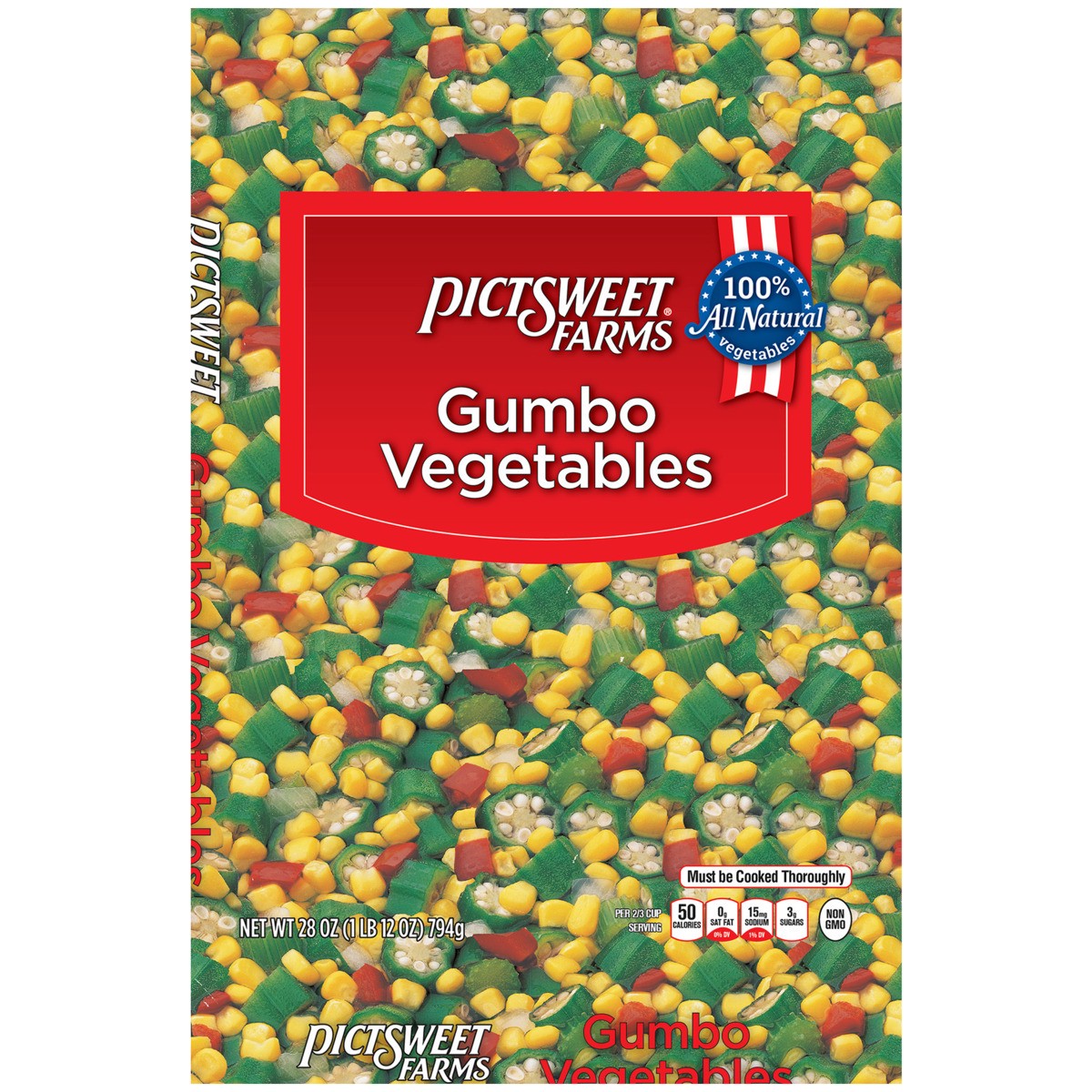 slide 1 of 7, PictSweet Gumbo Vegetables, 28 oz