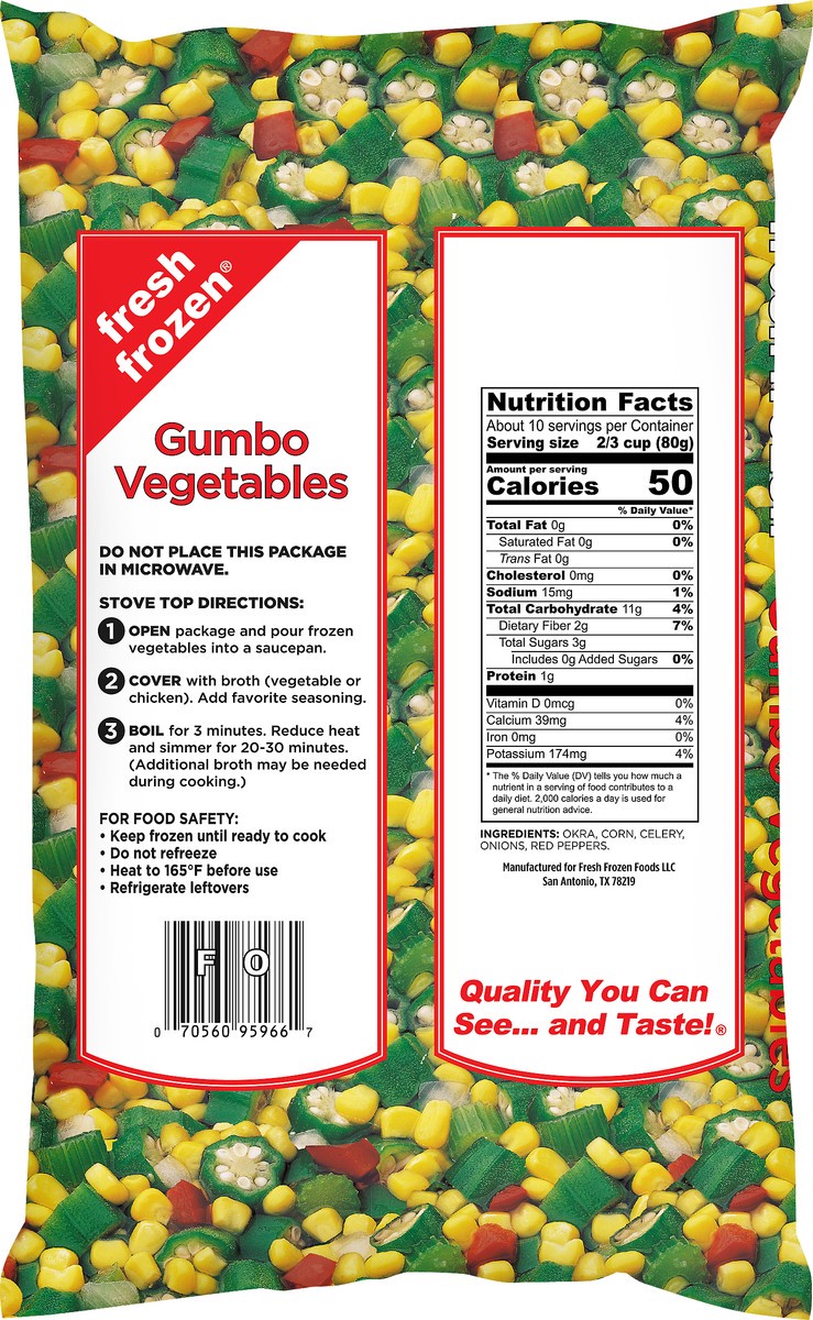 slide 6 of 7, PictSweet Gumbo Vegetables, 28 oz