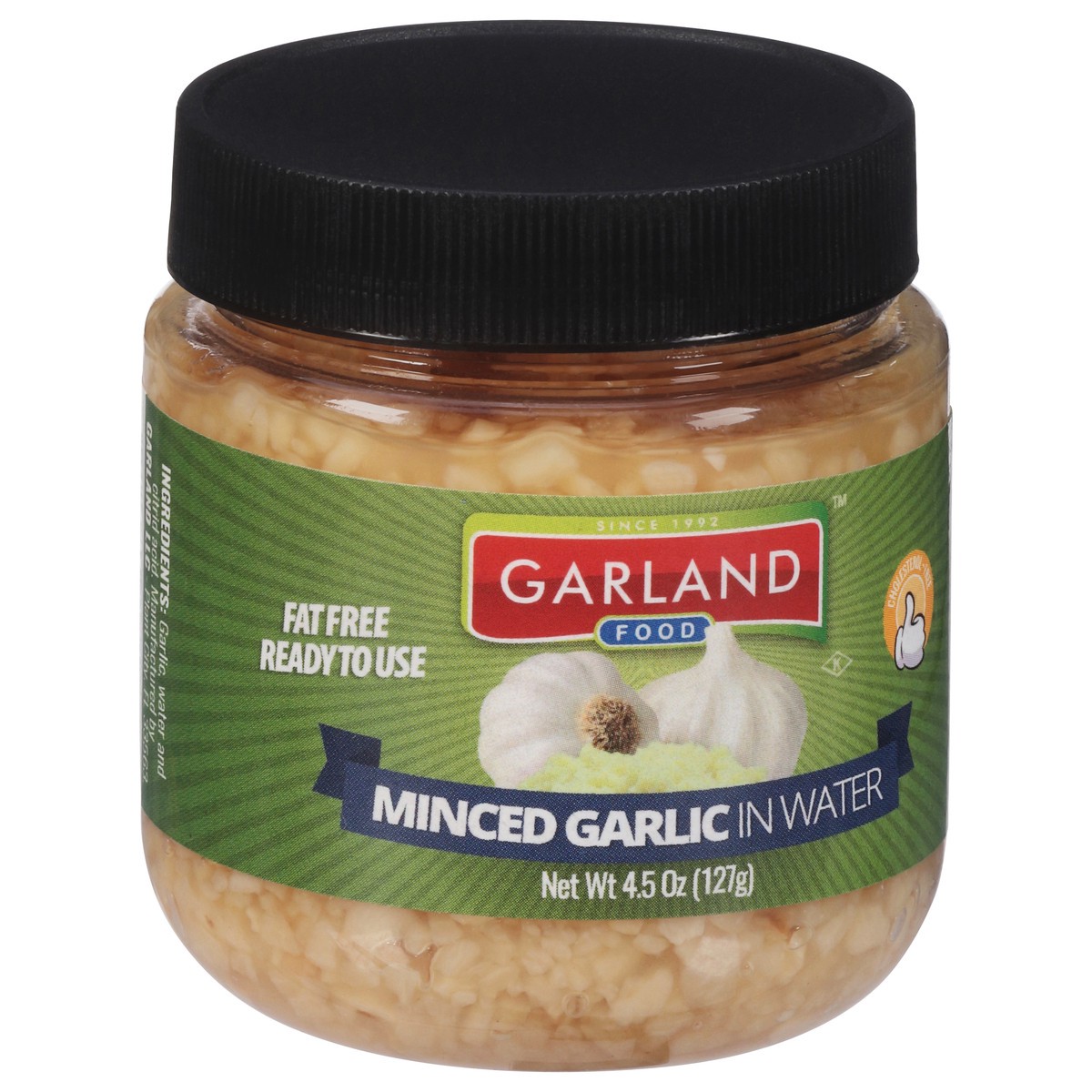 slide 9 of 9, Garland Food Minced Garlic in Water 4.5 oz, 4.5 oz