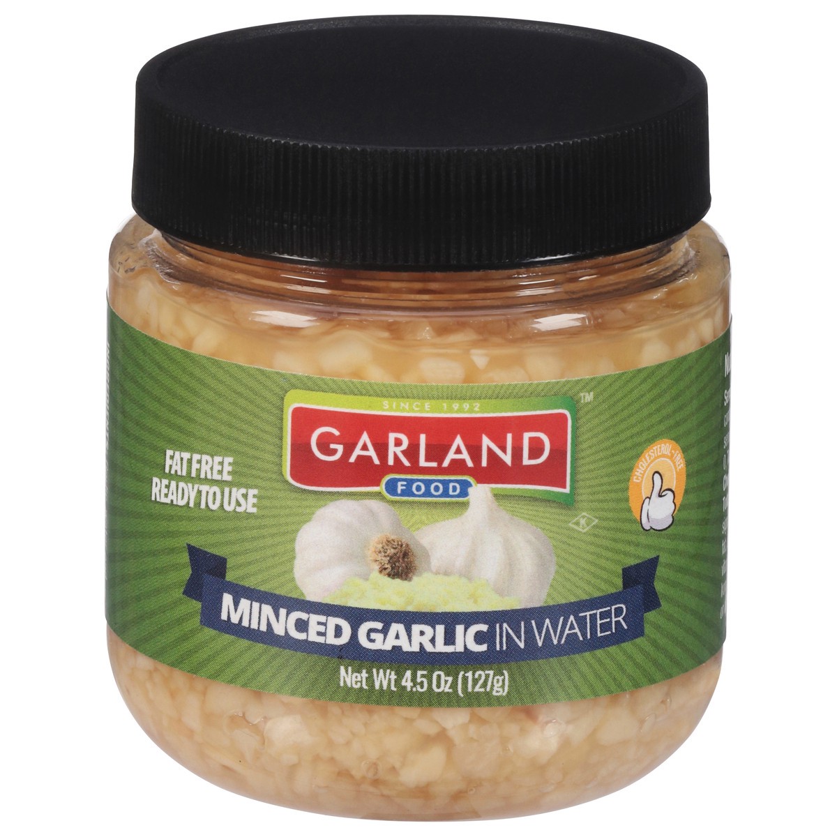 slide 1 of 9, Garland Food Minced Garlic in Water 4.5 oz, 4.5 oz
