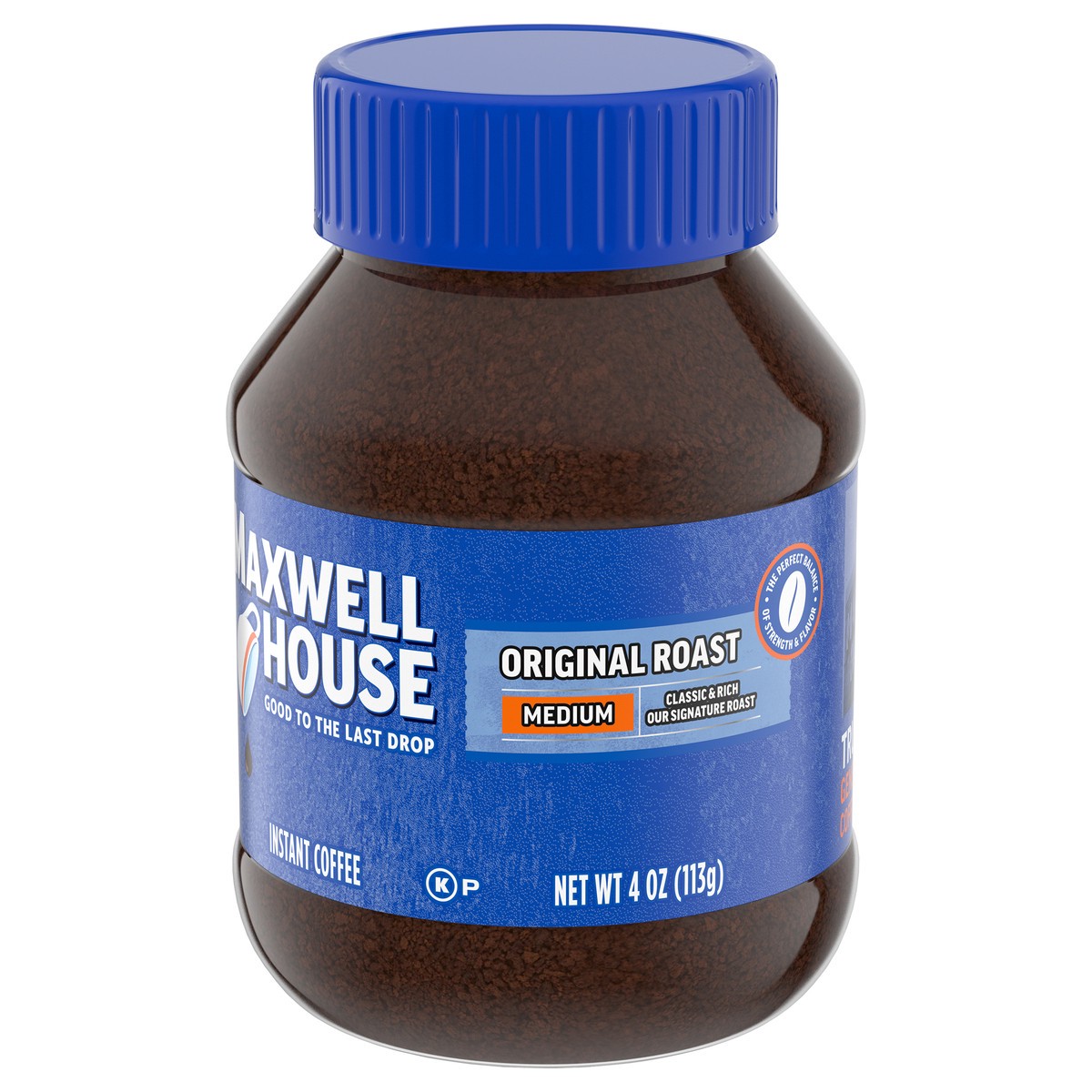 slide 5 of 9, Maxwell House The Original Roast Instant Coffee, 4 oz Jar, 4 oz