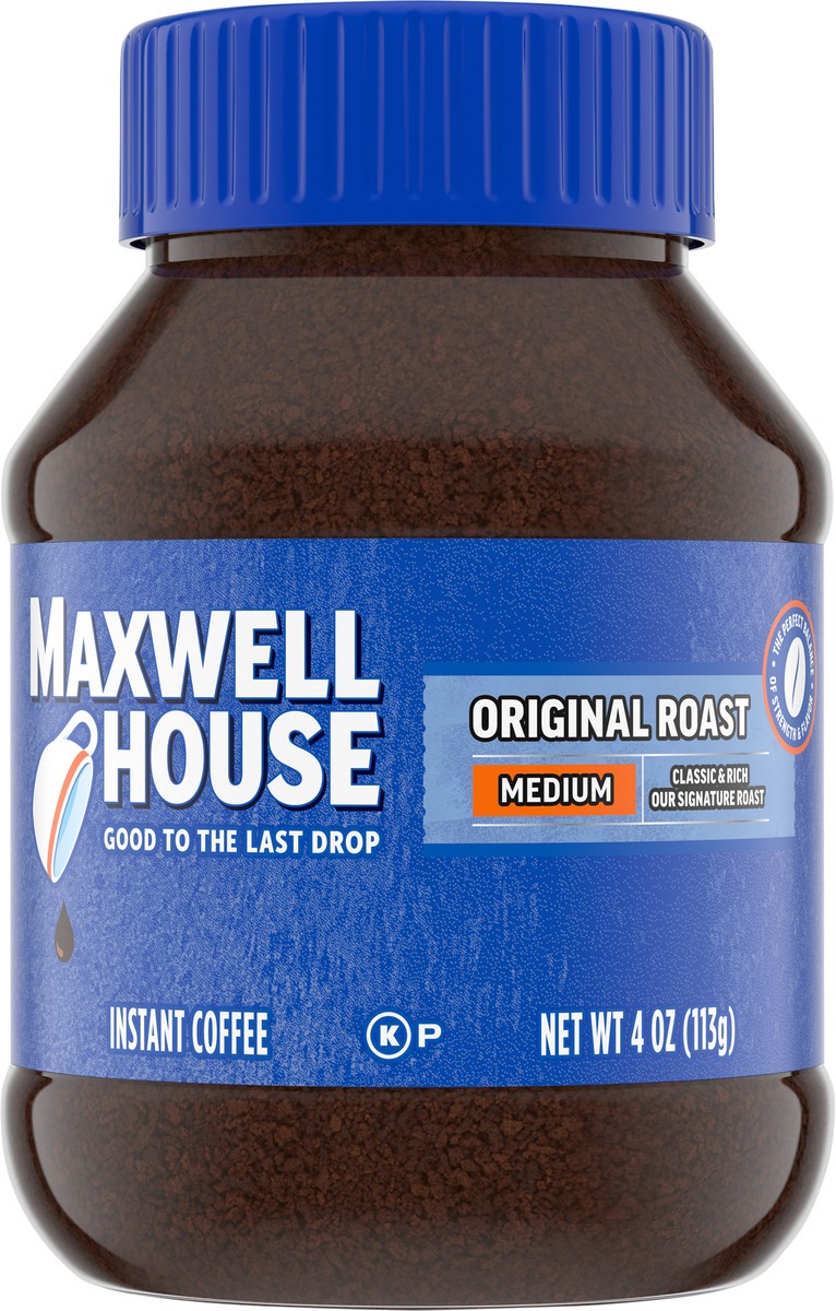 slide 8 of 9, Maxwell House The Original Roast Instant Coffee, 4 oz Jar, 4 oz