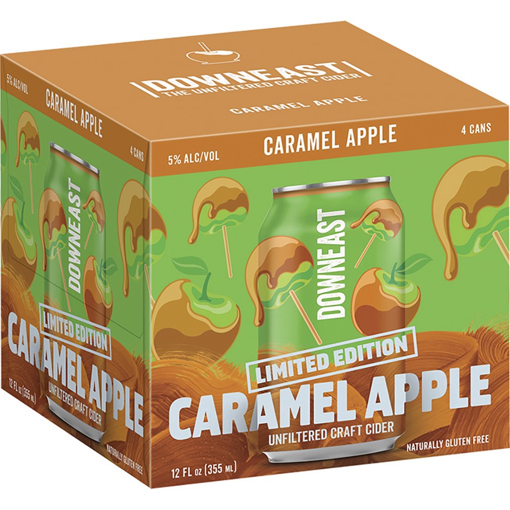 slide 1 of 1, Downeast Caramel Apple, 4 ct; 12 oz