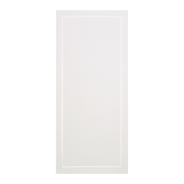 slide 1 of 1, Gartner Studios Wedding Programs, Trifold, White with Pearl Border, 50 ct