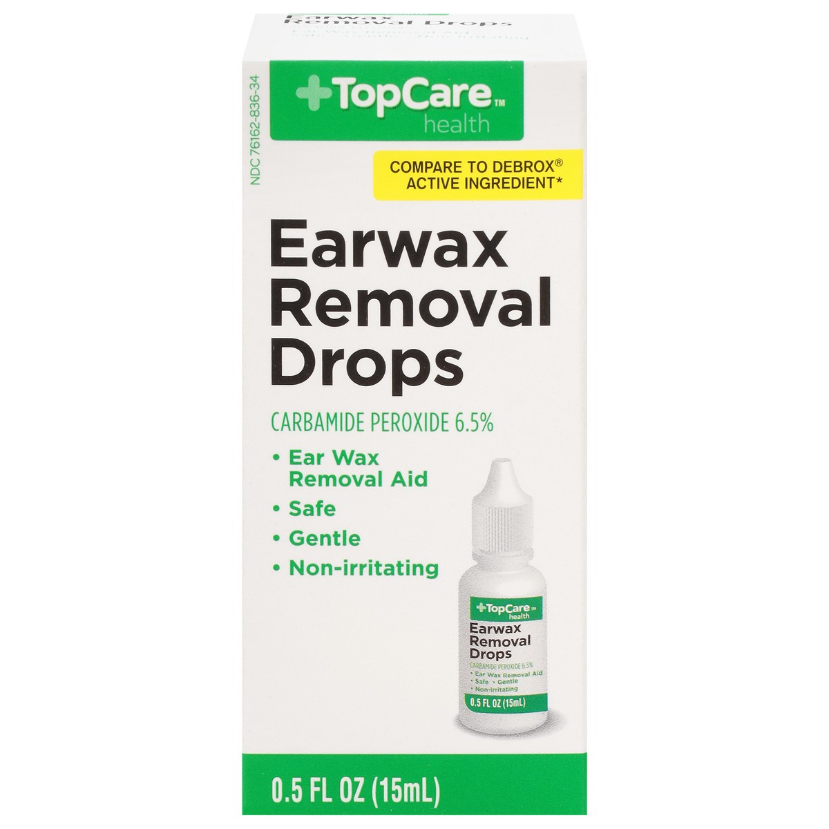 slide 1 of 9, TopCare Health Earwax Removal Drops 0.5 fl oz, 0.5 fl oz