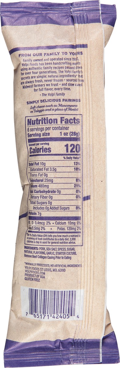 slide 4 of 12, Volpi Euro Source Salami Salsiccia Fennel, 6 oz