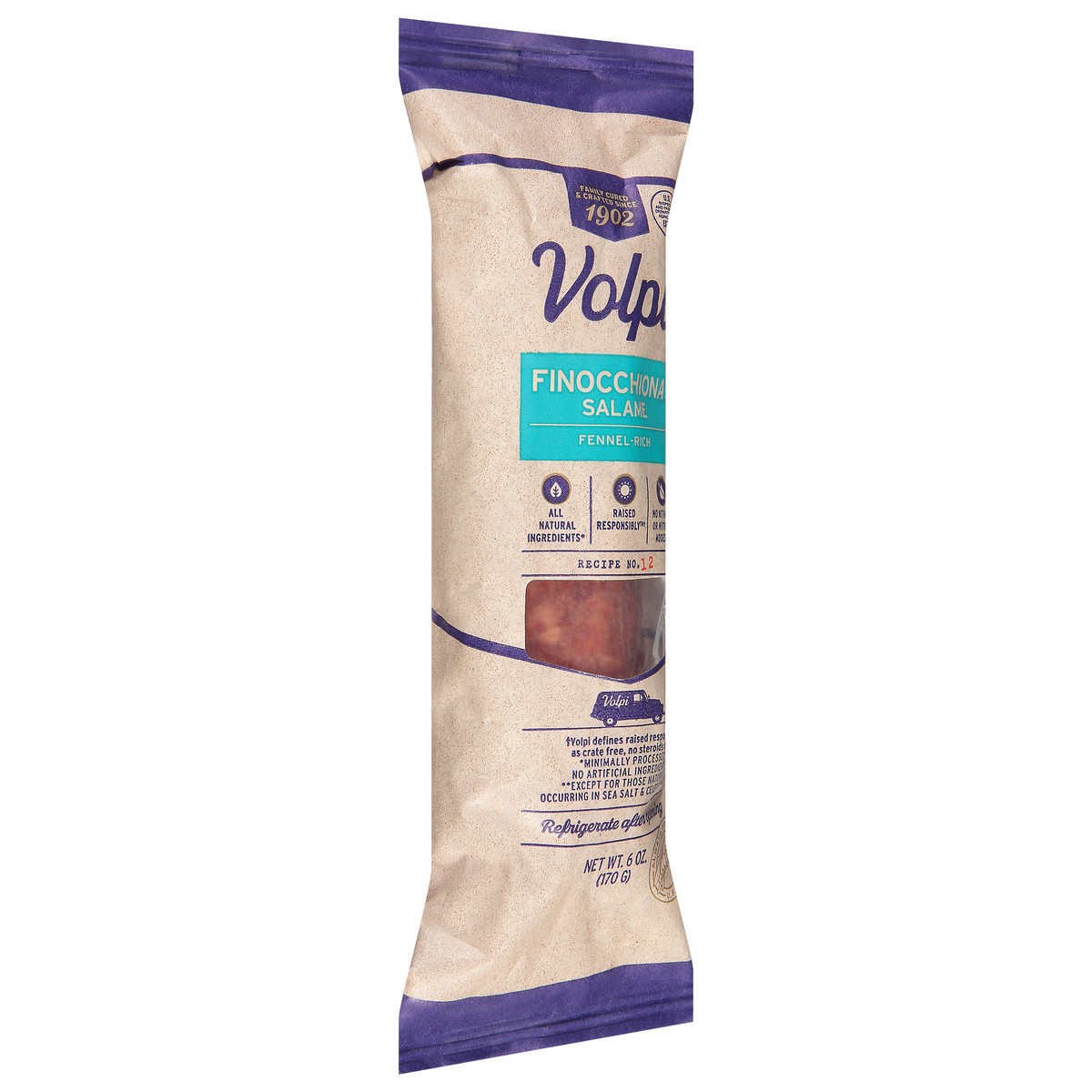 slide 7 of 12, Volpi Euro Source Salami Salsiccia Fennel, 6 oz