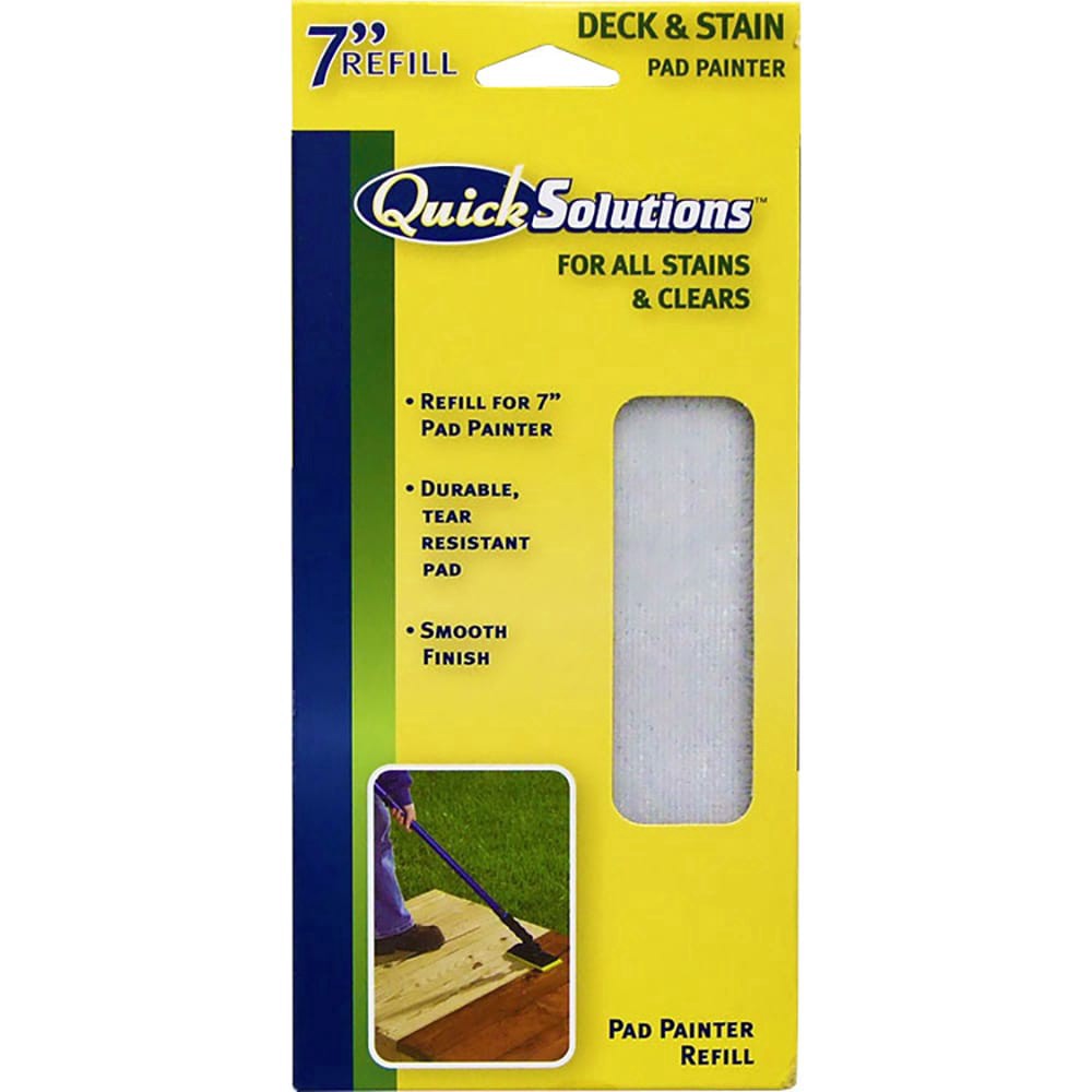 slide 1 of 1, Quick Solutions 7In Deck & Stain Pad Painter Refill, 1 ct