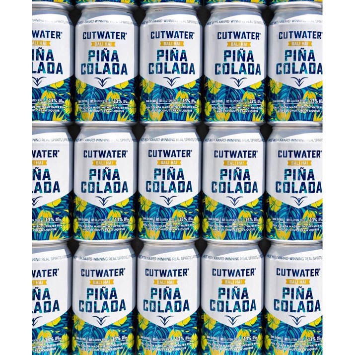 slide 2 of 33, Cutwater Spirits Pina Colada Cocktail - 4pk/12 fl oz Cans, 4 ct; 12 fl oz