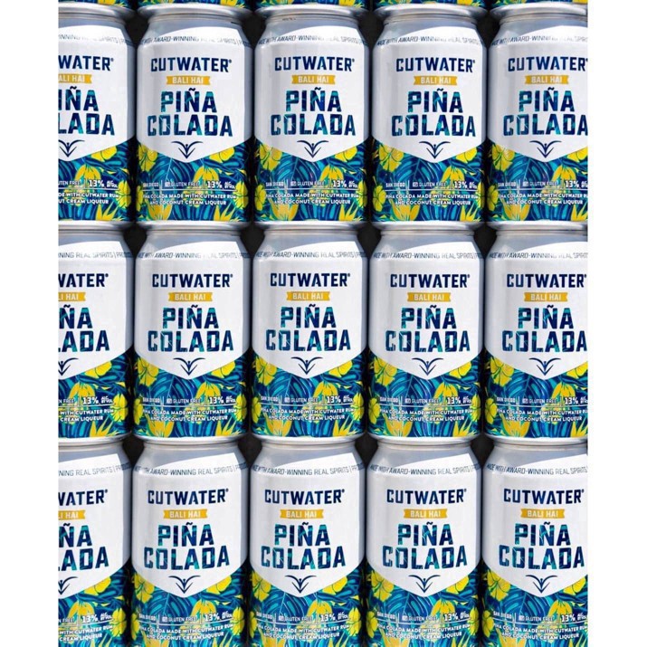 slide 11 of 33, Cutwater Spirits Pina Colada Cocktail - 4pk/12 fl oz Cans, 4 ct; 12 fl oz