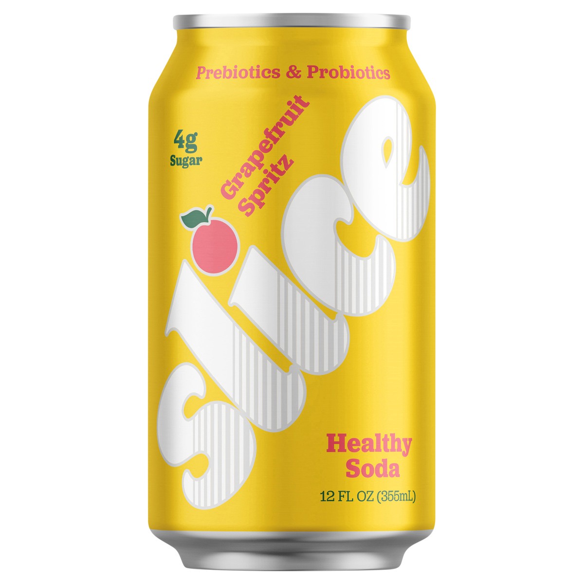 slide 1 of 7, Slice Grapefruit Spritz Healthy Soda, 12 fl oz Can, 12 fl oz