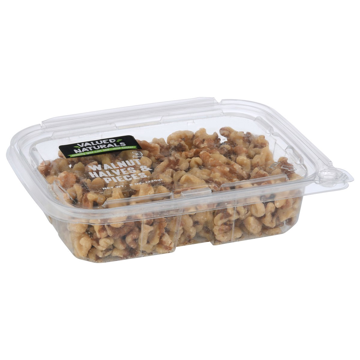slide 3 of 9, Valued Naturals Halves & Pieces Walnut 8 oz, 8 oz