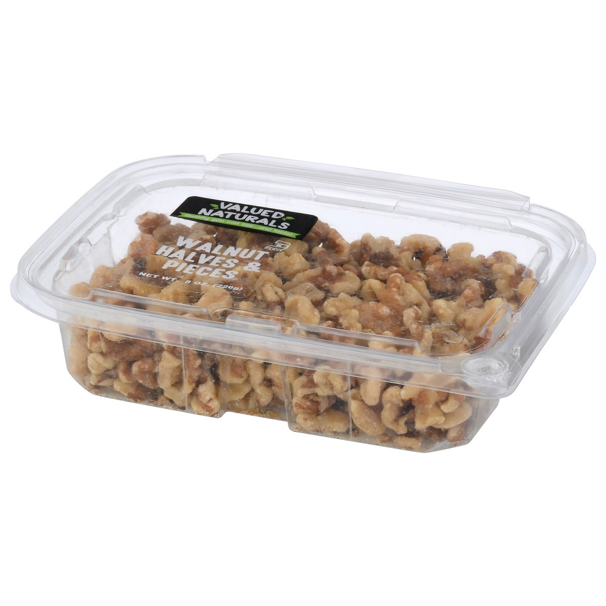 slide 7 of 9, Valued Naturals Halves & Pieces Walnut 8 oz, 8 oz