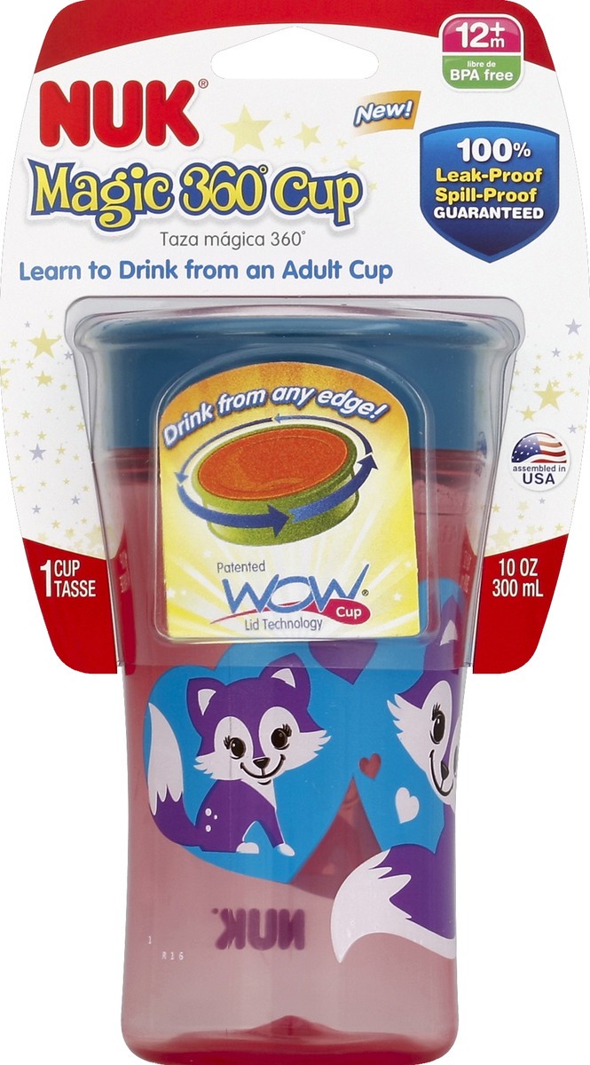 slide 2 of 2, Nuk Wow 360 Cup, 10 oz