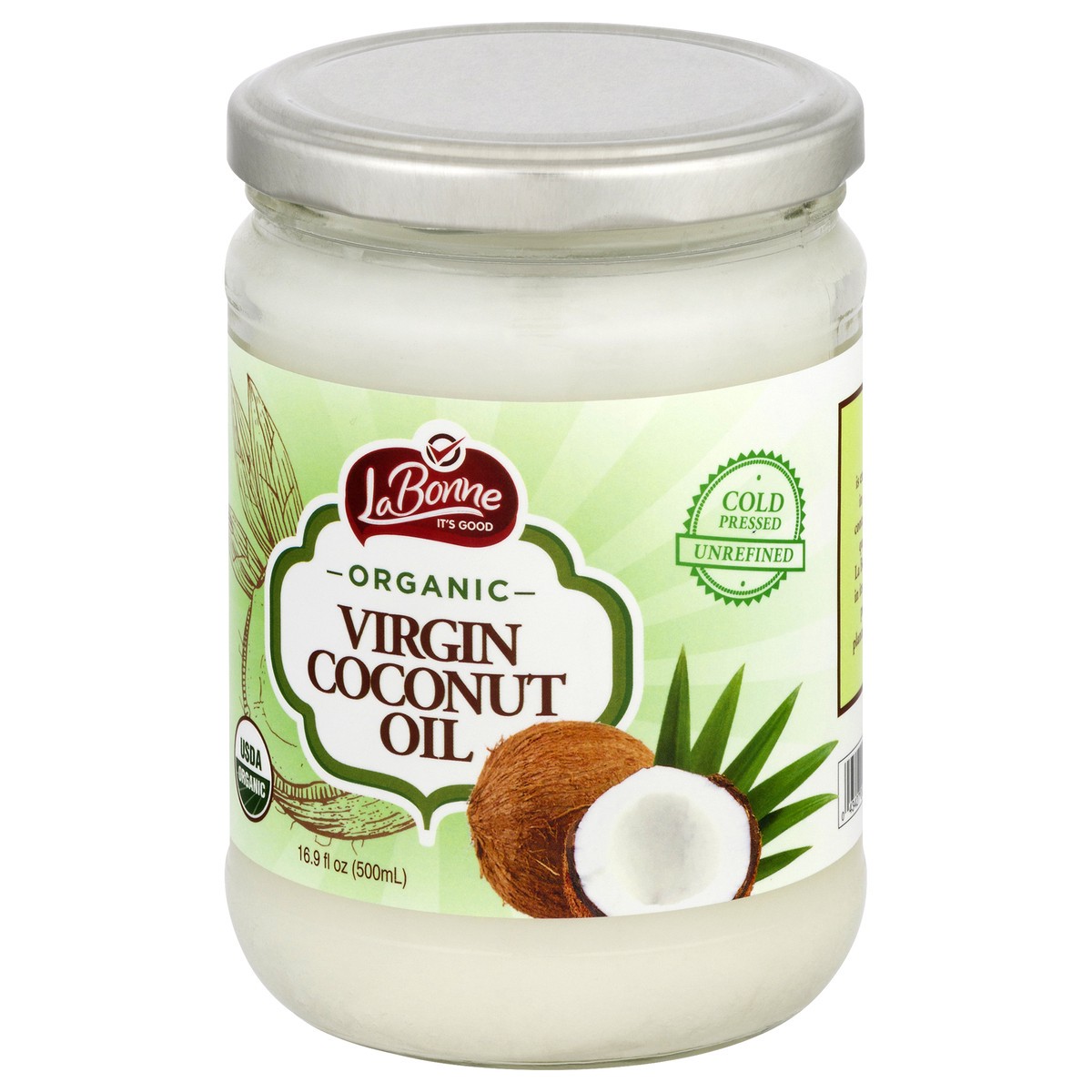 slide 12 of 12, La Bonne Organic Virgin Coconut Oil 16.9 oz, 16 oz