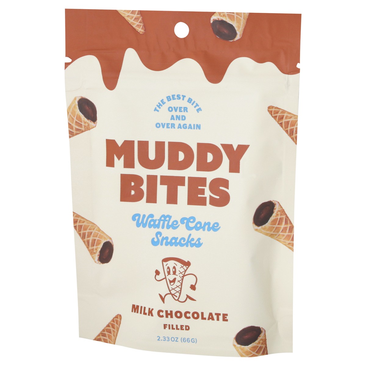 slide 2 of 14, Muddy Bites Muddy Bites Milk Chocolate Waffle Cone Snacks, 2.33 oz