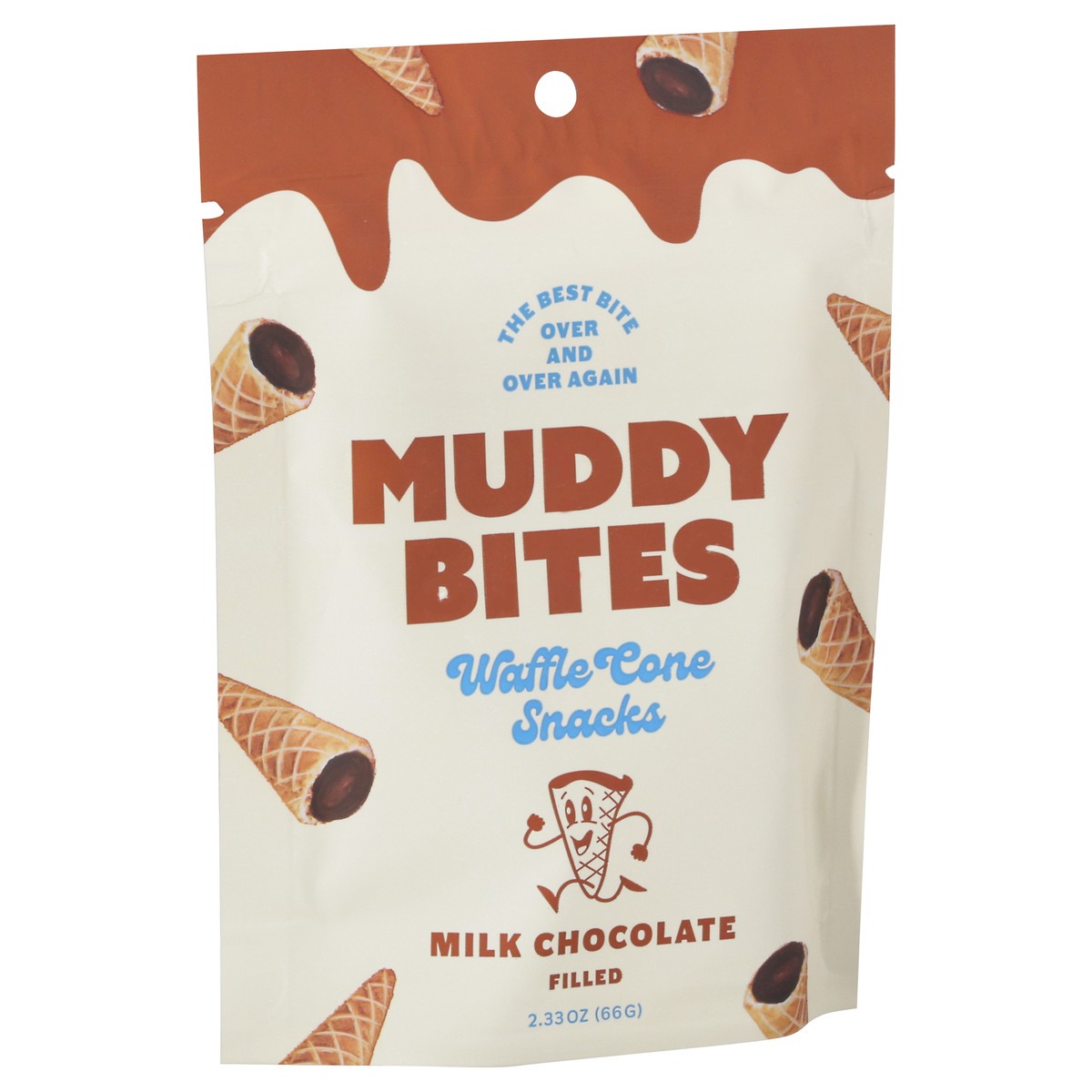 slide 14 of 14, Muddy Bites Muddy Bites Milk Chocolate Waffle Cone Snacks, 2.33 oz