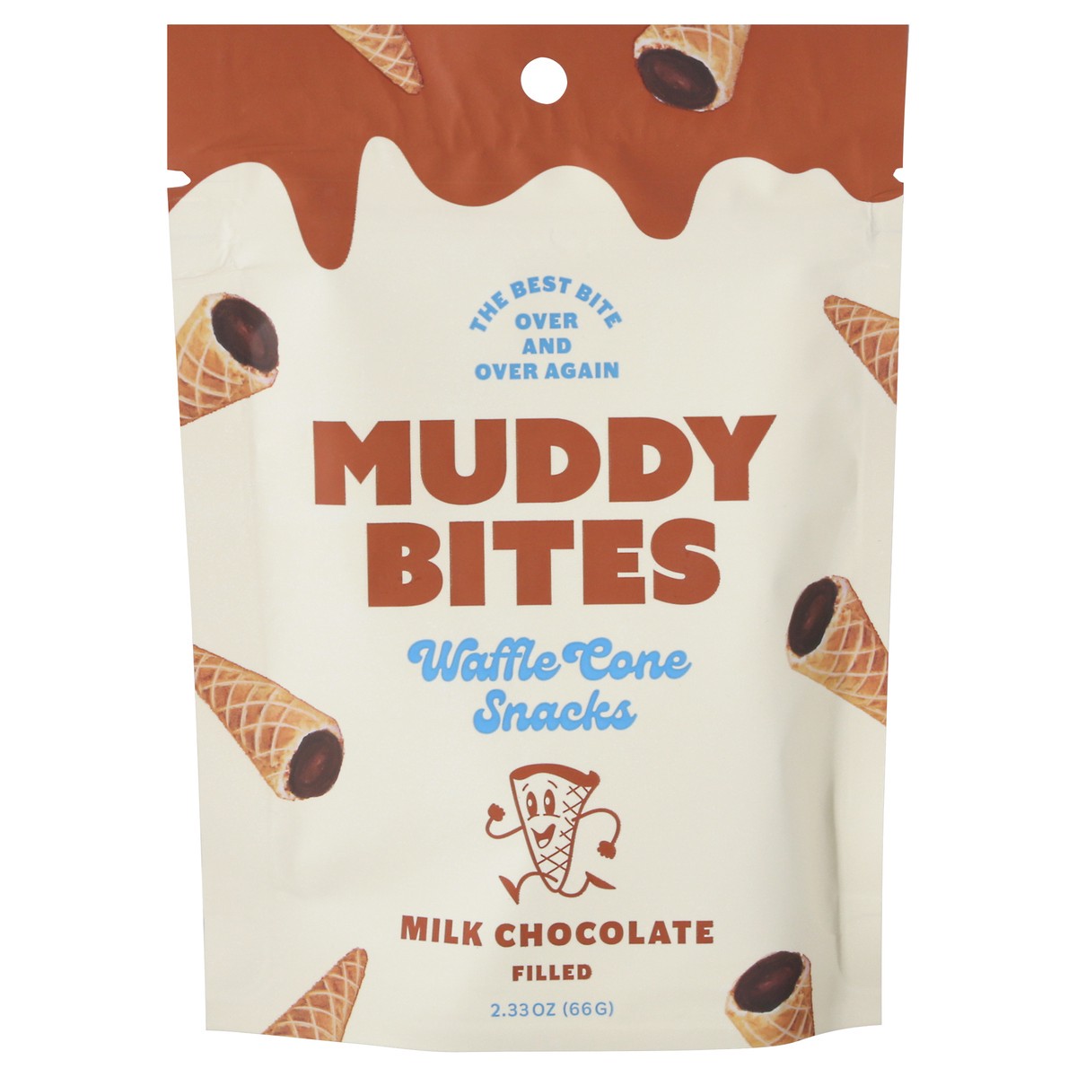 slide 7 of 14, Muddy Bites Muddy Bites Milk Chocolate Waffle Cone Snacks, 2.33 oz