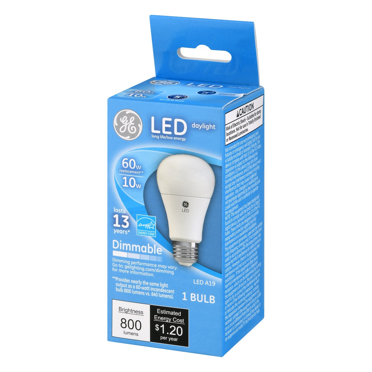 slide 11 of 11, GE LED Daylight 10 Watts Light Bulb 1 ea, 1 ct