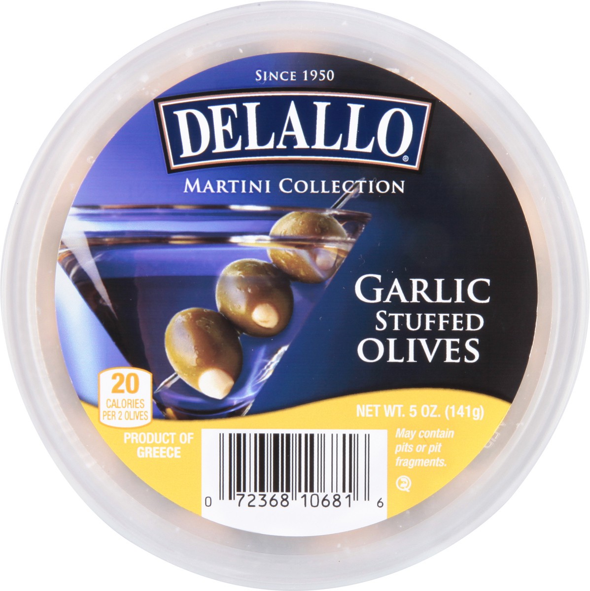 slide 1 of 1, DeLallo Garlic Stuffed Olives, 1 ct