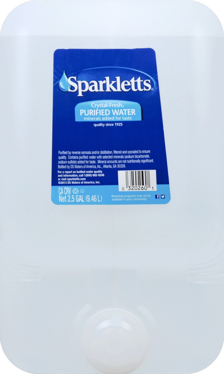 slide 5 of 5, Sparkletts Purified Drinking Water - 2.5 gal, 2.5 gal